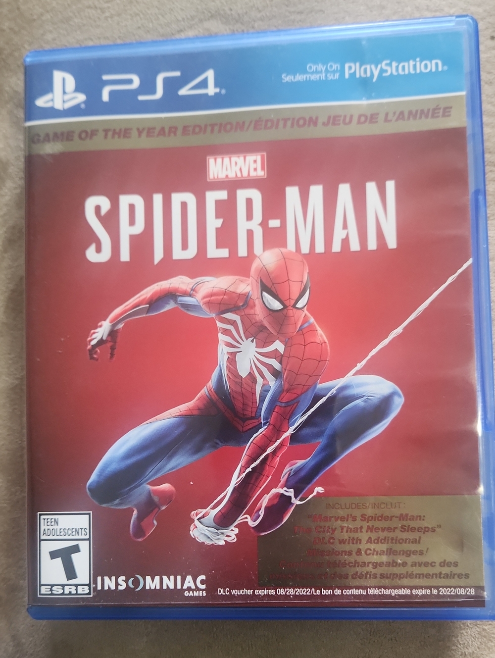 PlayStation PS4 Marvel Spider-Man (Red) - Game of the Year Edition